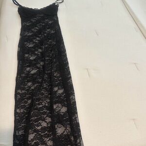 Outcast clothing black Shae maxi dress never worn with tags lace